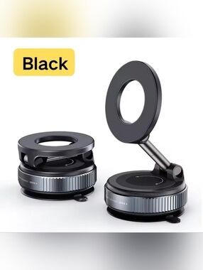 Car Phone Magnetic Stand Mechanical Vacuum Suction Cup  360 Degress Magnetic
